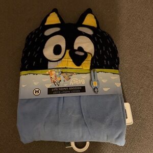 Bluey Adult Hooded Union Suit Onesie Pajamas Size M NEW